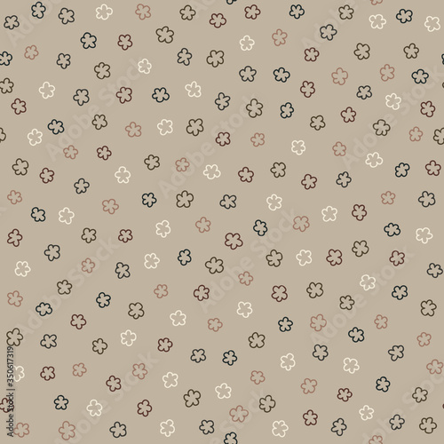 
Seamless woodland fall blossom vector pattern. Hand drawn rustic earthy ditsy texture. Nordic sparse forest flower background. Interior wallpaper home decor. Nature autumn textile all over print