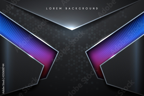 Abstract metal background with color elements