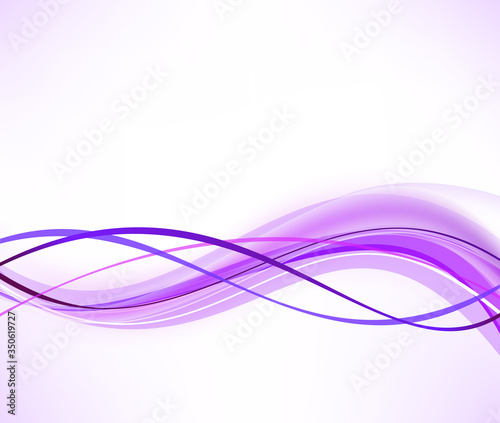 Abstract decor wave vector background illustration curve line art design	