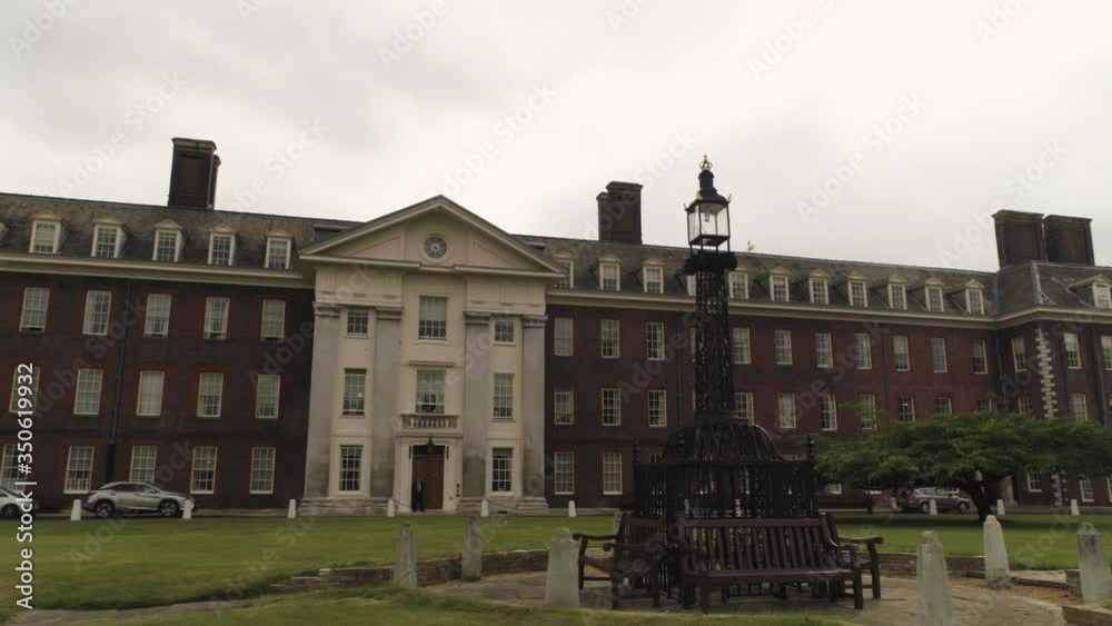 Huge 17th Century English hospital lamppost and seating area Huge 17th Century English hospital lamppost and seating area