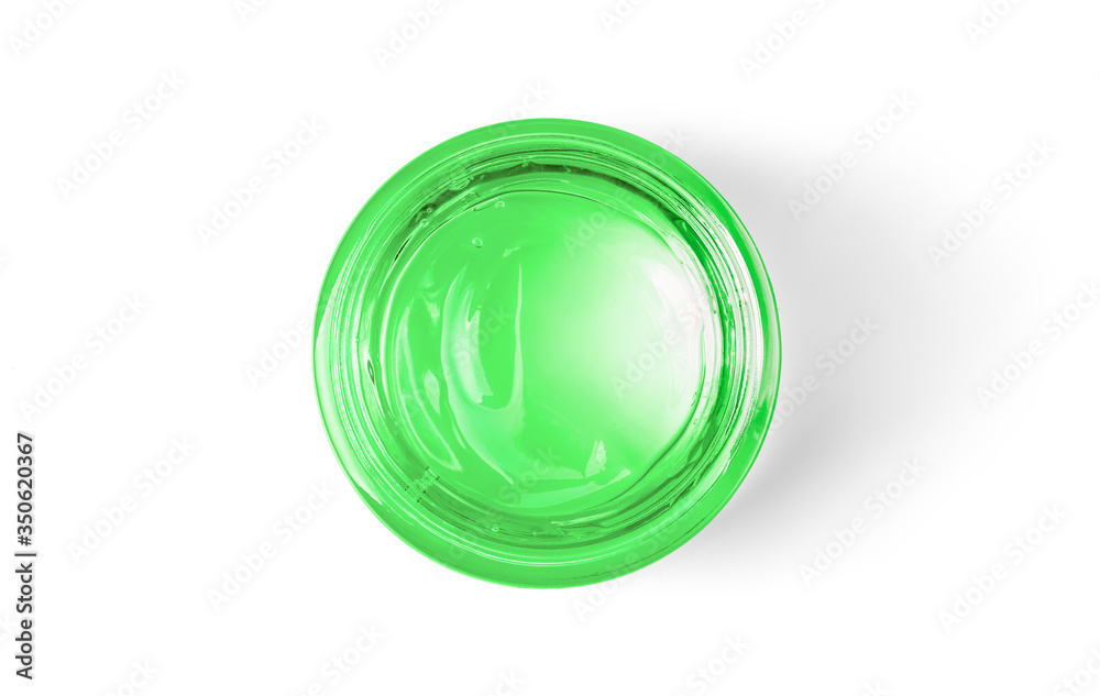 Jar with green body cream Jar with green body cream