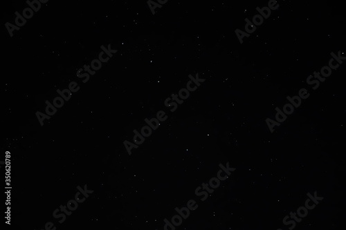 Night sky in black with the Big Dipper asterism and other stars in May Northern Hemisphere