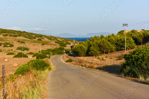 Country road in the mountains