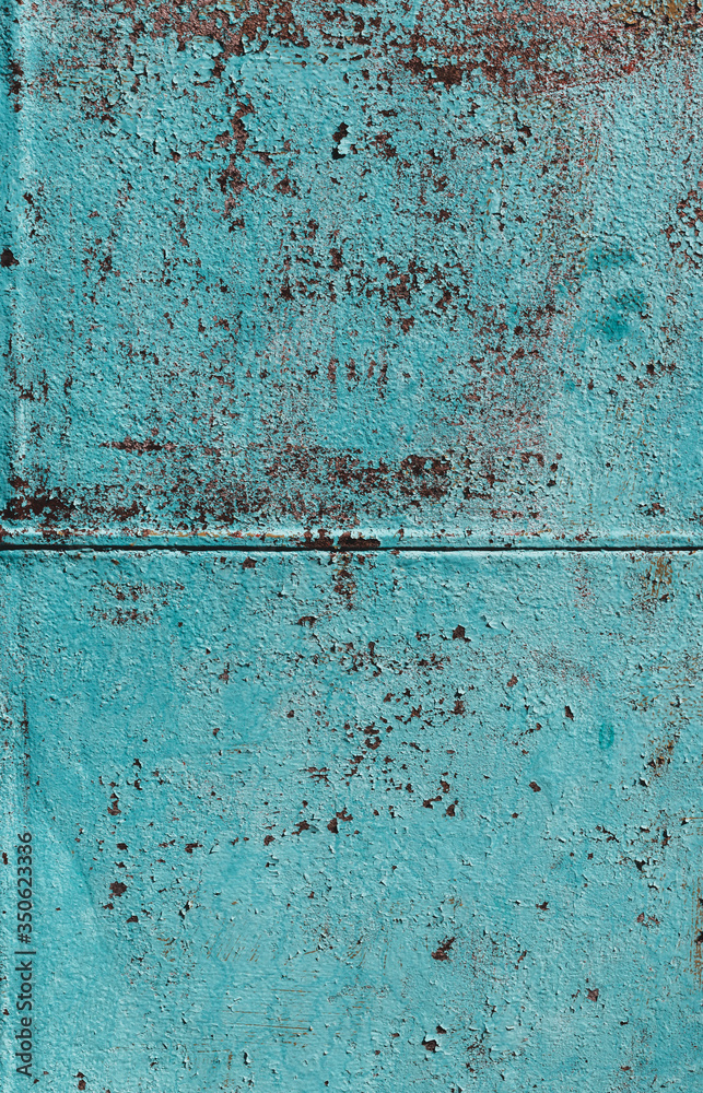 Rusty grunge background with blue