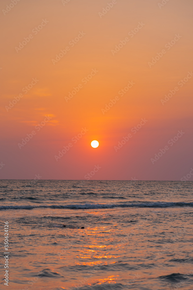 Sunset at Ko Kood, Trat province, Thailand.