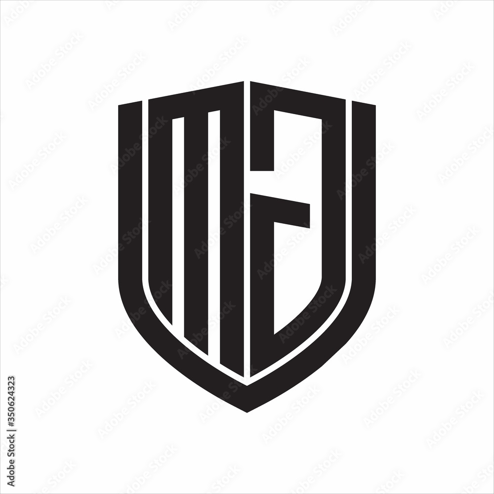 MG Logo monogram with emblem shield design isolated on white background MG Logo monogram with emblem shield design isolated on white background