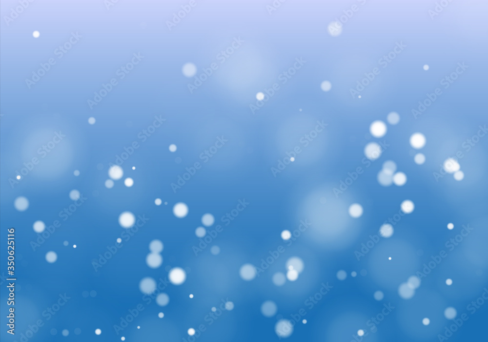 White bokeh light background. Sparkle effect with particles. Magic overlay dust. Glitter blur texture.