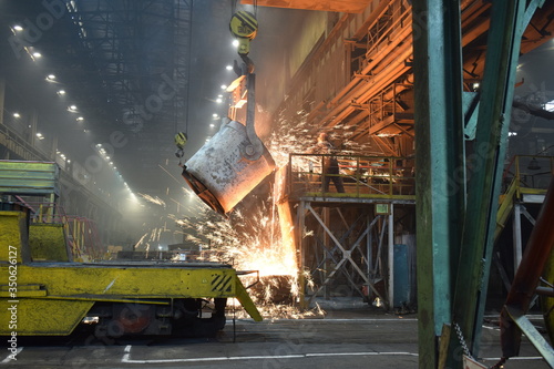steelworker at work in a factory