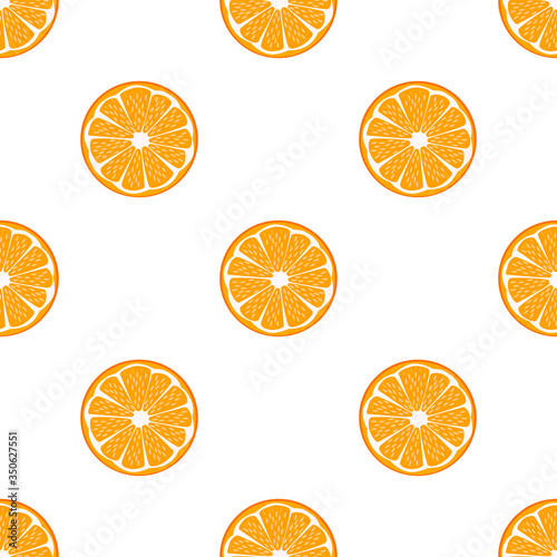 Illustration on theme big colored seamless orange