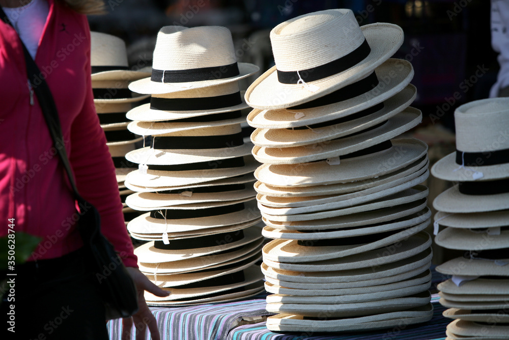Hats for sale at market