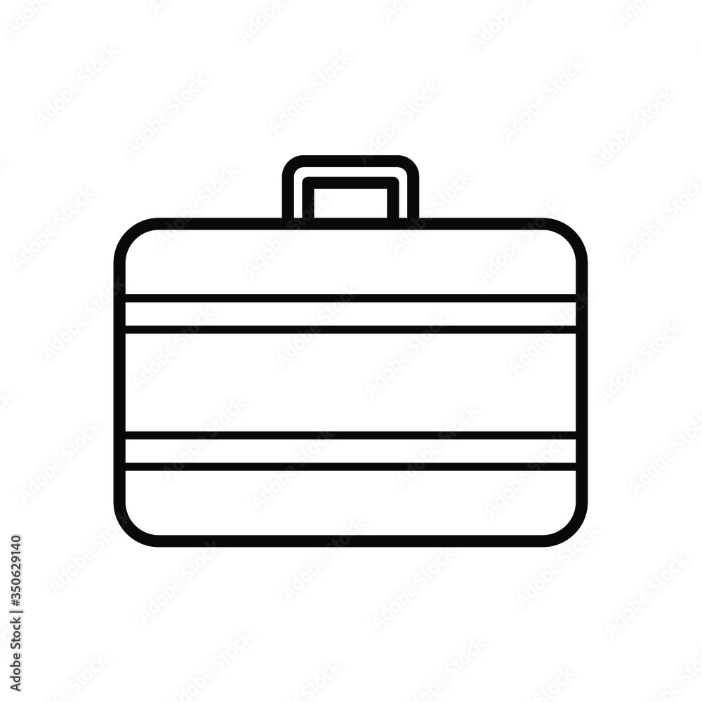 office briefcase or diplomat. Businessman bag icon on a white background. Simple vector illustration office briefcase or diplomat. Businessman bag icon on a white background. Simple vector illustration