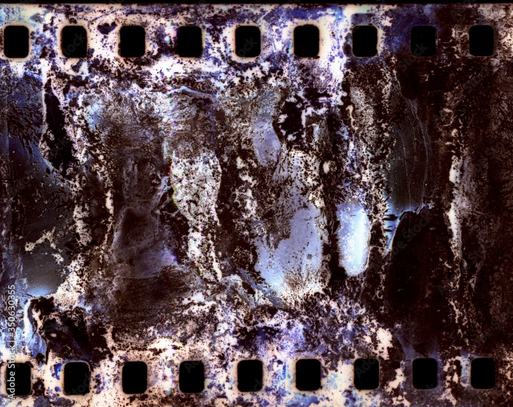 Ταπετσαρία Photographic film reel. Deteriorated. Color.