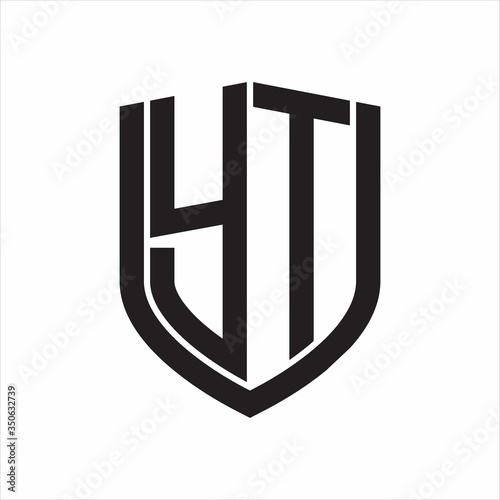 Free Download YT Logo monogram with emblem shield design isolated on white background - GFXLoad