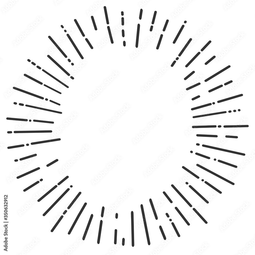 The rays of the sun, shine. Sketch scratch board imitation. The rays of the sun, shine. Sketch scratch board imitation.