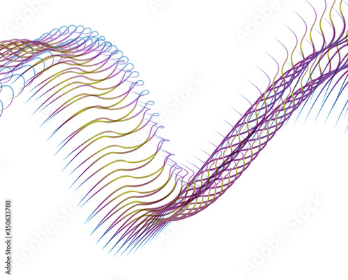 Abstract background blend wave line design for Wallpaper, Banner, Background, Card, Book Illustration, landing page