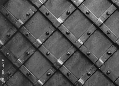 Surface of the old metal doors