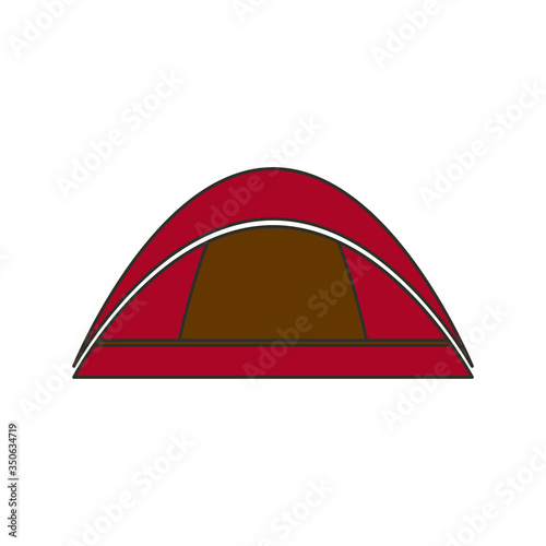 Tourist tent icon isolated on white background. Camping symbol modern, simple, vector, icon for website design, mobile app, ui. Vector Illustration © Parvin