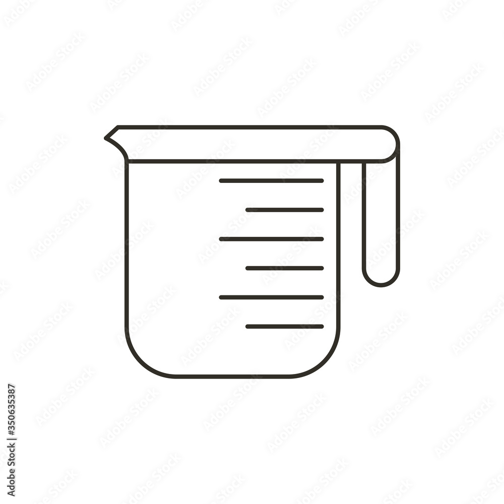 Measuring cup icon. Vector Illustration Measuring cup icon. Vector Illustration