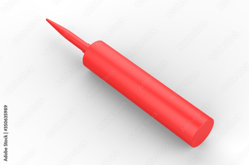 Blank industrial adhesives silicone sealant glue for branding and mock up design. 3d render illustration. Blank industrial adhesives silicone sealant glue for branding and mock up design. 3d render illustration.