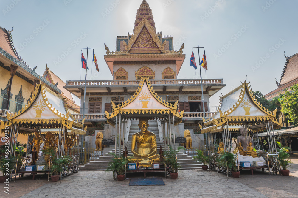 Fototapeta premium Temple in Phnom Penh Cambodia. Phnom Penh, Cambodia