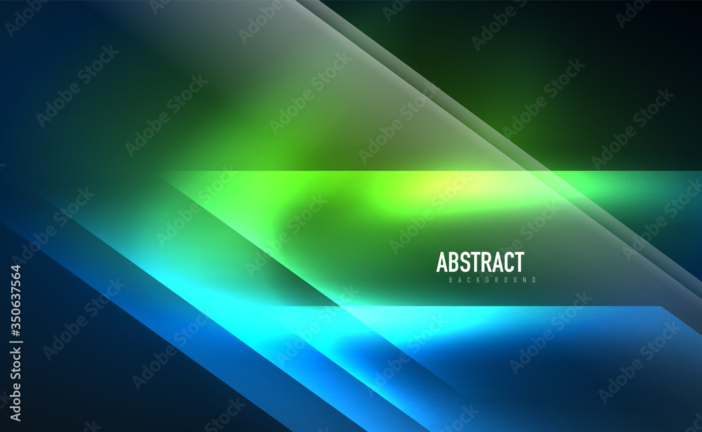 Dynamic neon shiny abstract background. Trendy abstract layout template for business or technology presentation, internet poster or web brochure cover, wallpaper Dynamic neon shiny abstract background. Trendy abstract layout template for business or technology presentation, internet poster or web brochure cover, wallpaper