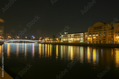 photo of Moscow at night