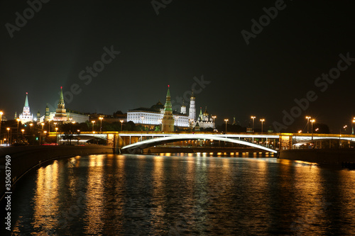 photo of Moscow at night