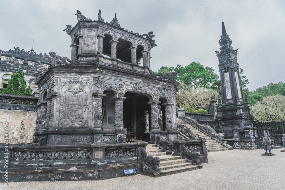 Khai Dinh Tomb emperor in Hue, Vietnam. A UNESCO World Heritage Site. Hue, Vietnam Khai Dinh Tomb emperor in Hue, Vietnam. A UNESCO World Heritage Site. Hue, Vietnam