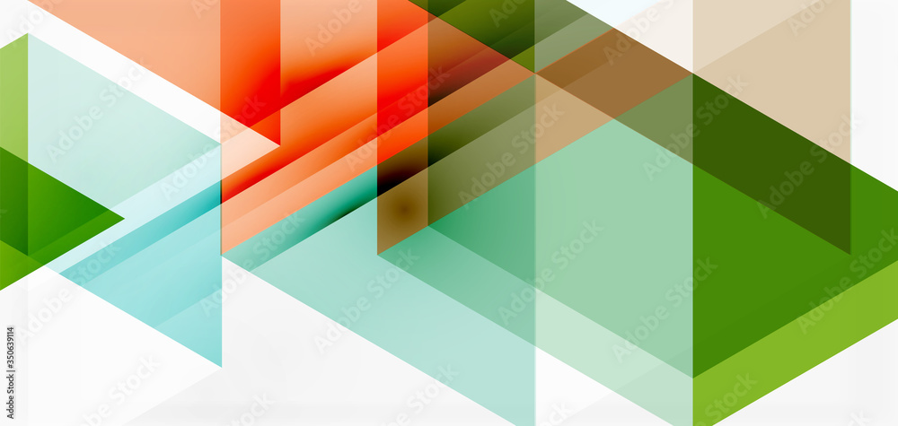 Geometric abstract background, mosaic triangle and hexagon shapes. Trendy abstract layout template for business or technology presentation, internet poster or web brochure cover, wallpaper Geometric abstract background, mosaic triangle and hexagon shapes. Trendy abstract layout template for business or technology presentation, internet poster or web brochure cover, wallpaper