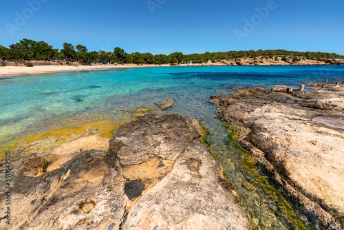 Cala Bassa beach, Ibzia. Spain.