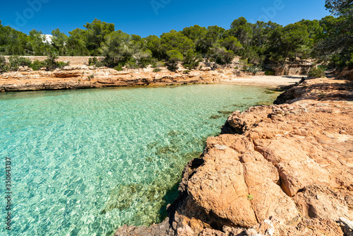 Cala Gracioneta beach, Ibiza. Spain.
