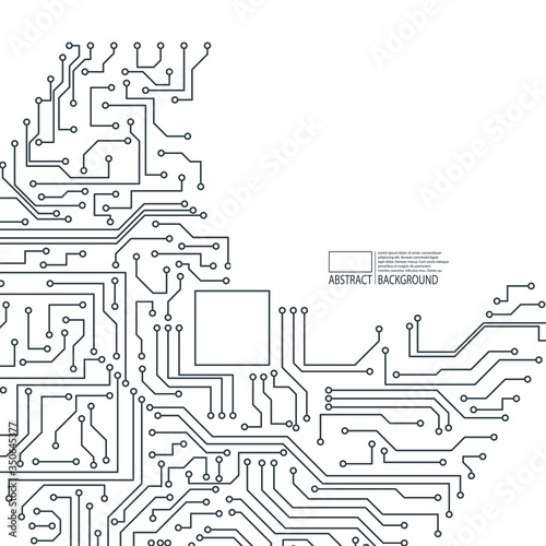 Abstract background of electronic board. Motherboard. vector computing and science, connect and internet concept. Information and data storage, communication