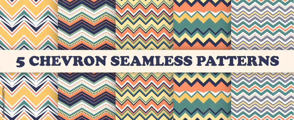 Colorful Chevron Fabric