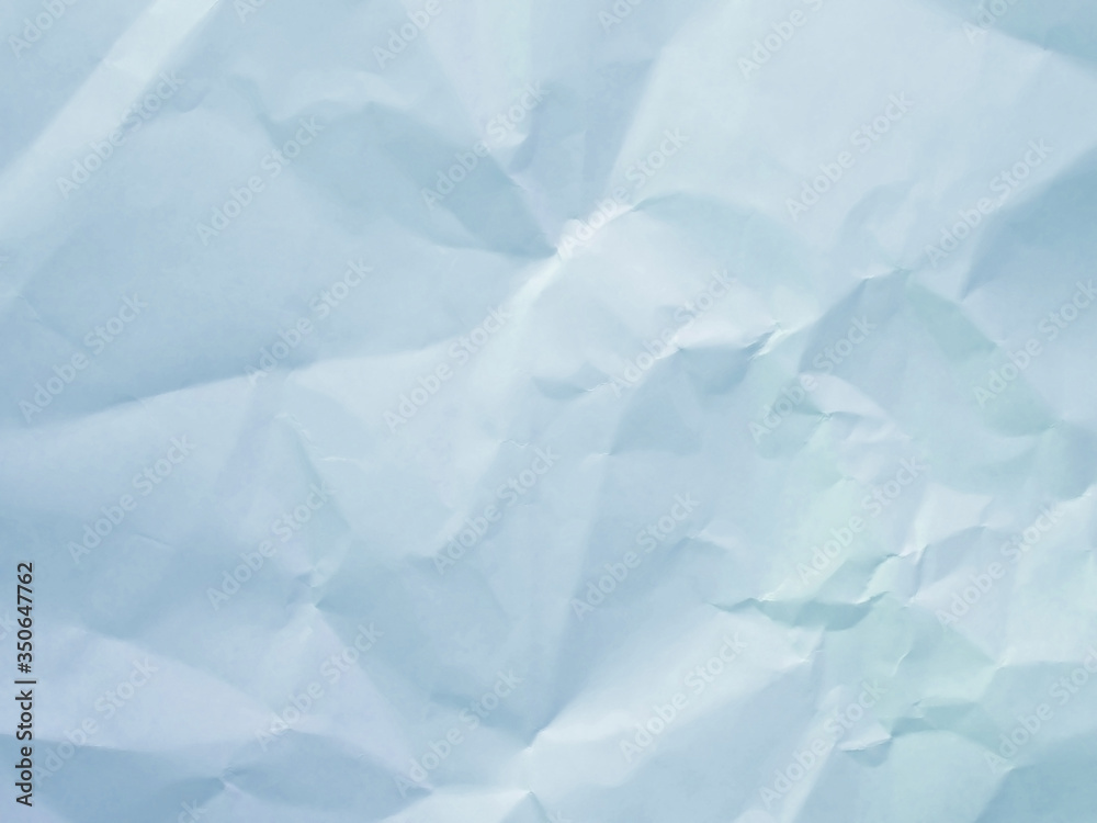 Obraz premium Light blue crumpled paper texture background
