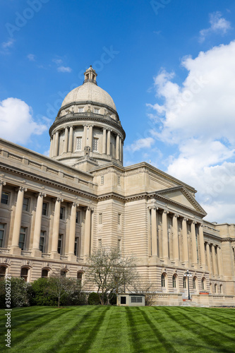 The south view of Kentucky State Capitol building. Frankfort, KY, USA.