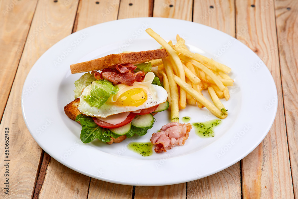 tasty breakfast in the cafe tasty breakfast in the cafe