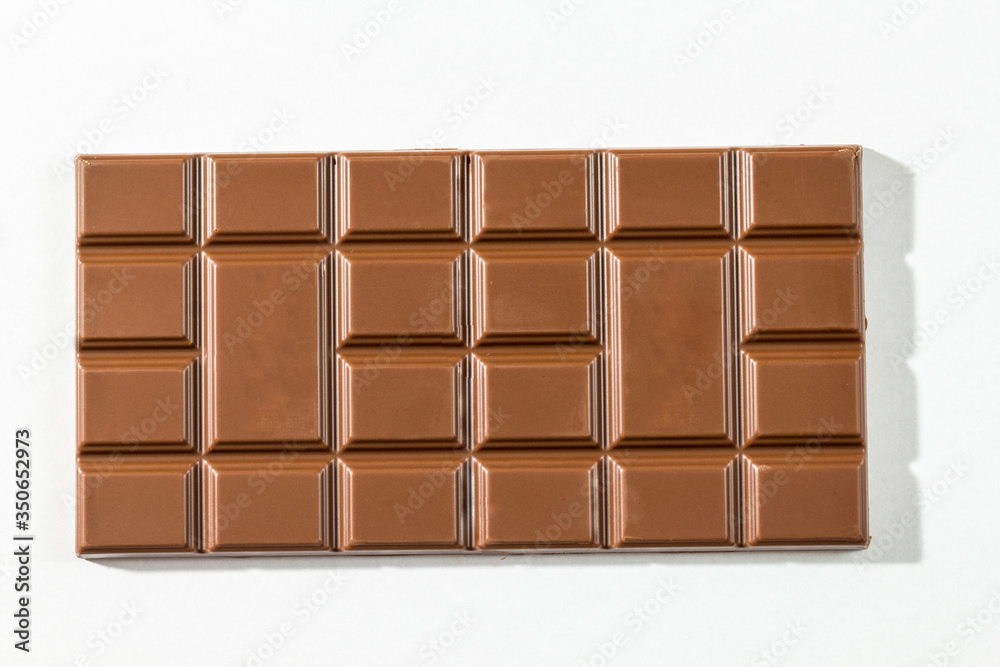 Milk chocolate bar isolated Milk chocolate bar isolated