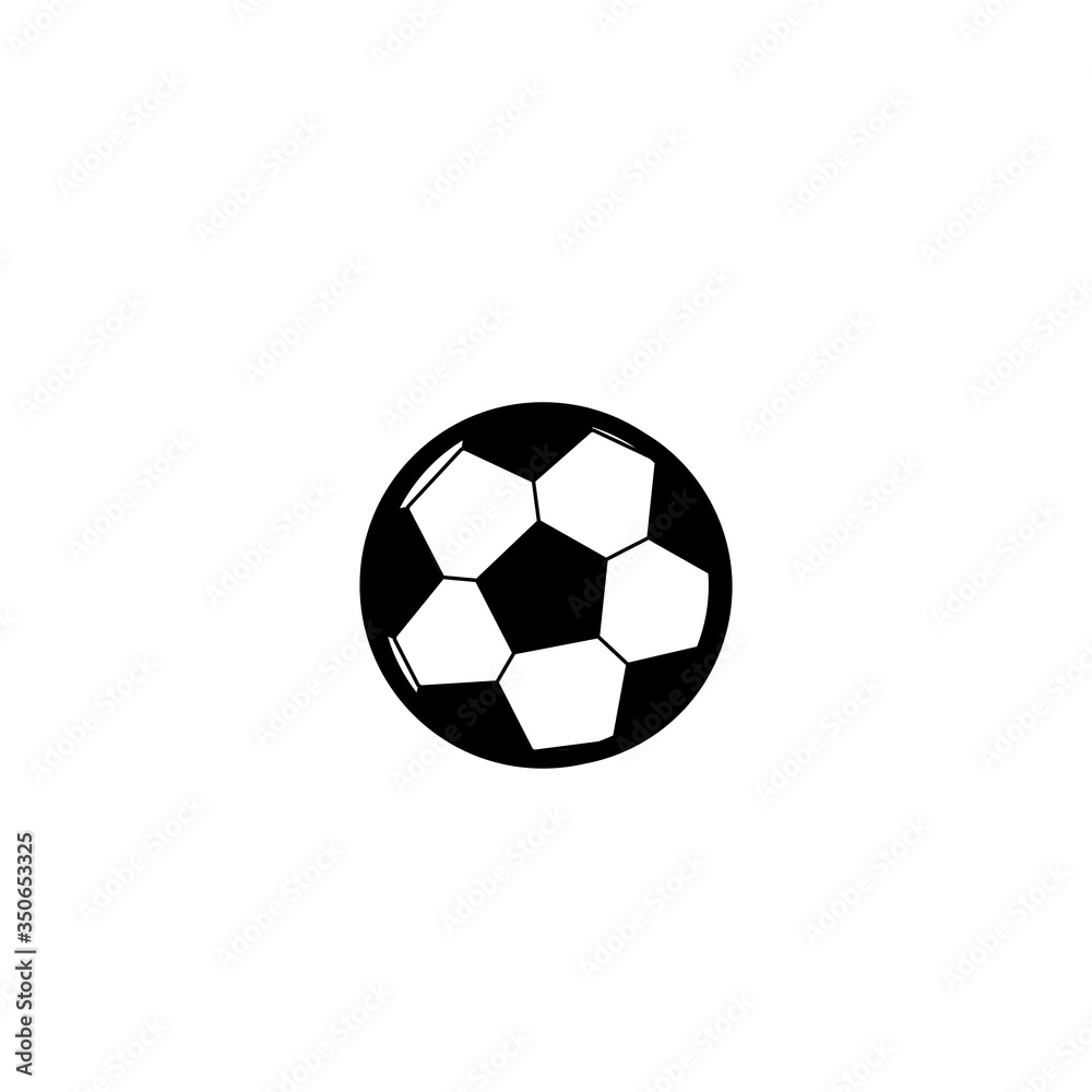 football or soccer ball logo and vector icon