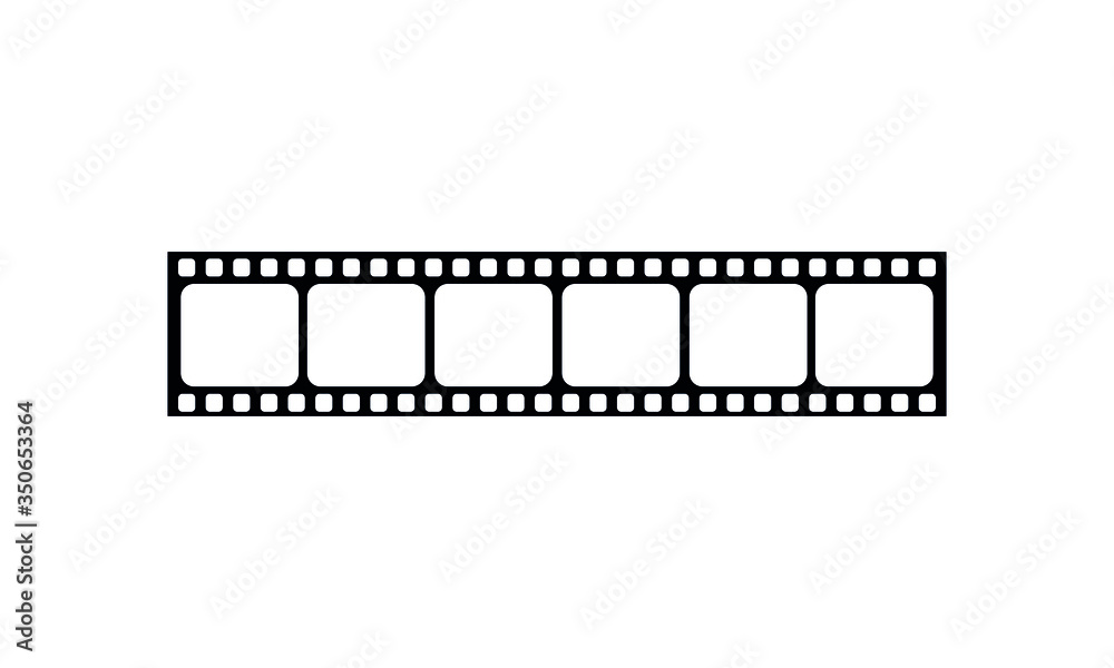 Film strip frame or border set. Photo, cinema or movie negative. Vector illustration. Film strip frame or border set. Photo, cinema or movie negative. Vector illustration.