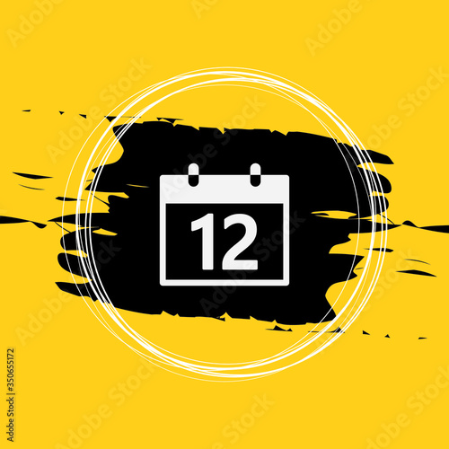 12 Calendar Icon Vector Illustration Eps10