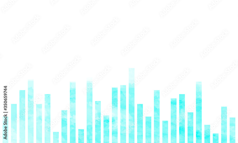 graphic music equalizer in blue abstract design