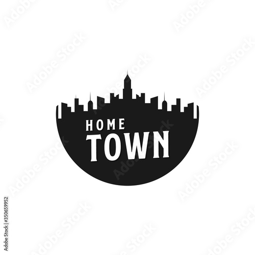 city silhouette logo   icon and illustration