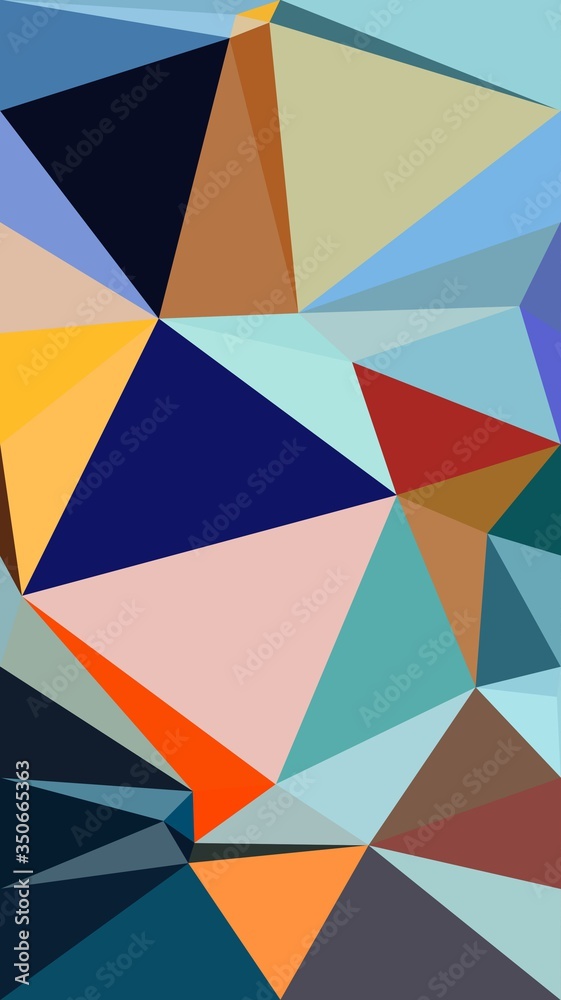 Fototapeta premium Abstract Colorful Geometrical Artwork,Abstract Graphical Art Background Texture,Modern Conceptual Art,Synthwave Aesthetic Poster Print,3D Rendering