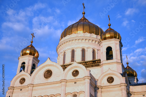 Christ Redeemer cathedral in Moscow. Color photo.