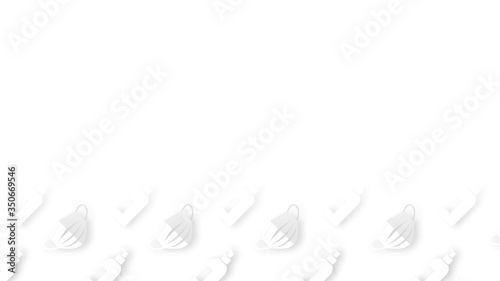 The white stencil background wallpaer is a mask and alcohol gel pattern pattern for presentations, banners, business cards and other high quality 8k graphics.resolution300