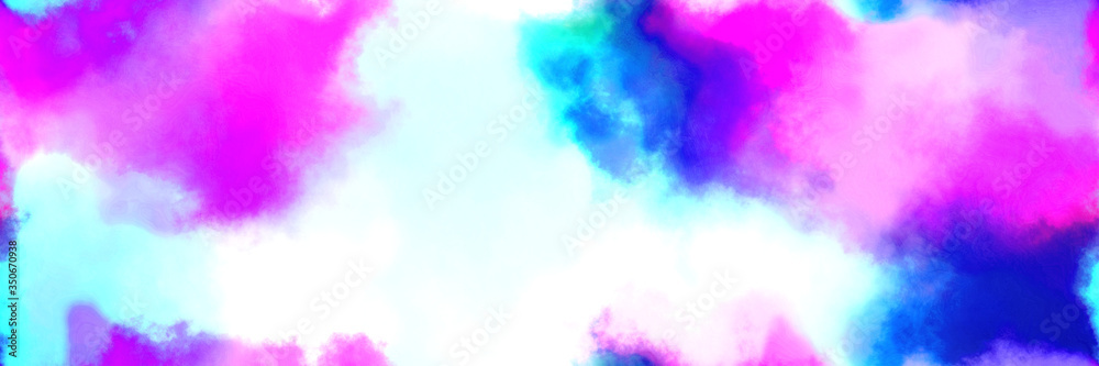 seamless pattern abstract watercolor background with watercolor paint with royal blue, magenta and light cyan colors. can be used as web banner or background