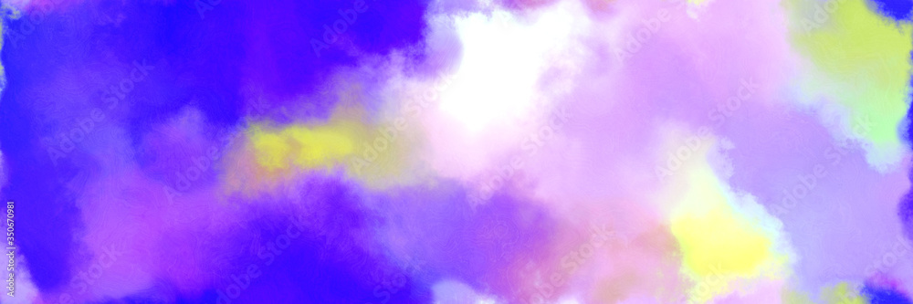 repeating abstract watercolor background with watercolor paint with blue violet, thistle and medium slate blue colors. can be used as web banner or background