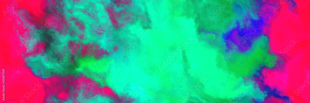 seamless pattern abstract watercolor background with watercolor paint with bright pink, medium spring green and dark slate blue colors. can be used as background texture or graphic element