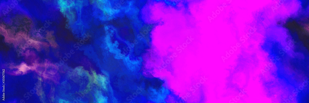 seamless pattern abstract watercolor background with watercolor paint with magenta, dark blue and blue violet colors. can be used as web banner or background