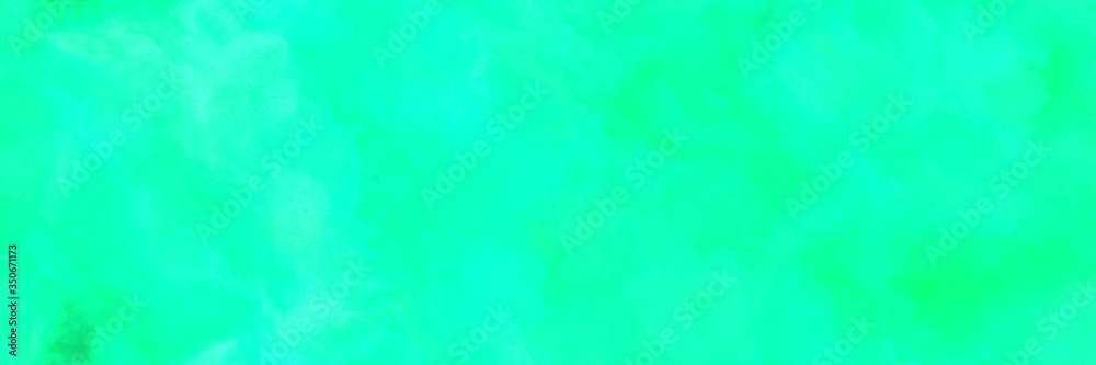 seamless abstract watercolor background with watercolor paint with bright turquoise, medium spring green and turquoise colors. can be used as background texture or graphic element